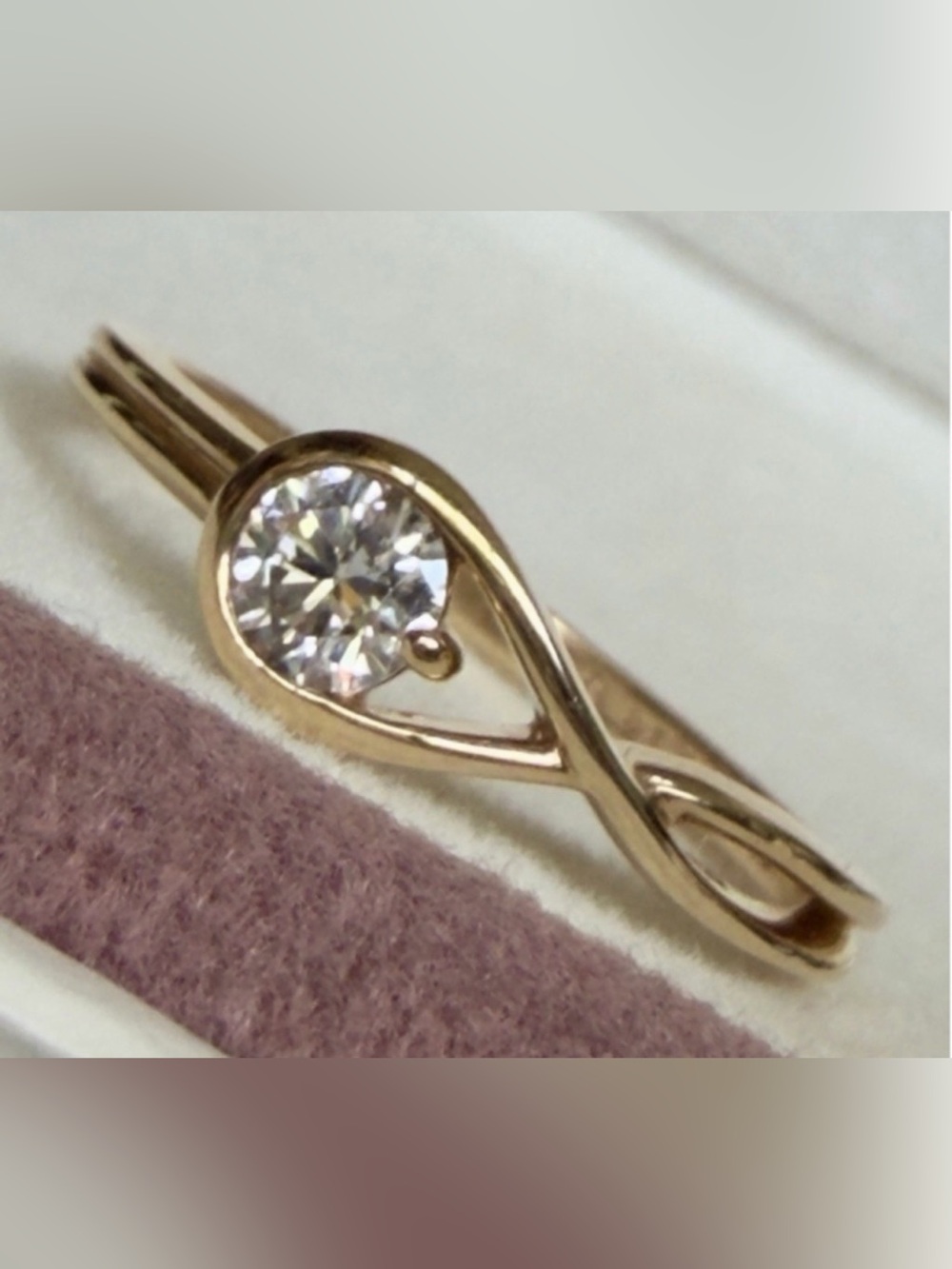 Pandora Infinite 14k Gold Lab-grown Diamond 0.25 ct TW, 14k gold Ring Size 6